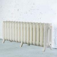 arroll montmartre 3 column radiator cream w1234mm h470mm