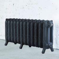 arroll montmartre 3 column radiator black primer w994mm h470mm