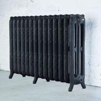 Arroll Montmartre 3 Column Radiator Black Primer (W)1154mm (H)760mm