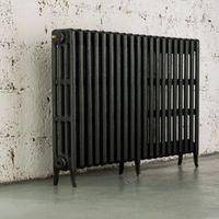 arroll neo classic 4 column radiator pewter w1234mm h760mm