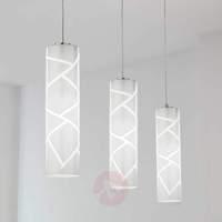 Artistic hanging light Boheme 3-bulb