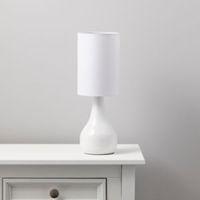 ariel white table lamp