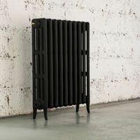 arroll neo classic 4 column radiator black primer w754mm h760mm