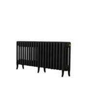 arroll neo classic 4 column radiator black primer w1234mm h460mm