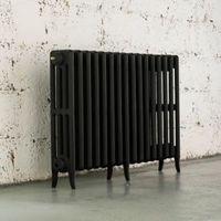 arroll neo classic 4 column radiator black primer w874mm h660mm