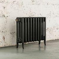 arroll neo classic 4 column radiator pewter w634mm h460mm