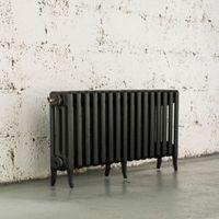 arroll neo classic 4 column radiator pewter w994mm h460mm