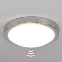 Aras LED sensor ceiling lamp for bathrooms, alu