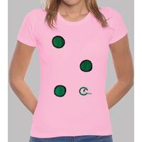 ares circle shirt m / short pink woman free design