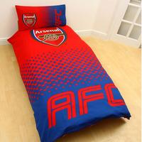 Arsenal Fc Fade Single Duvet Cover And Pillowcase Set