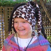 arctic fox kids jester animal print hat