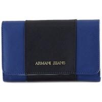 armani jeans giorgio armani pfoglio blue womens purse wallet in multic ...