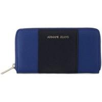 armani jeans giorgio armani pfoglio blue womens purse wallet in multic ...