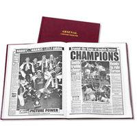 Arsenal Football Newspaper Book