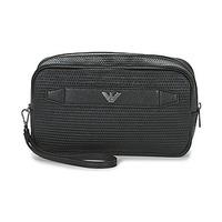 armani jeans doulakio mens pouch in black