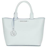 armani jeans ontaglu womens shopper bag in white