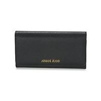 armani jeans saldi womens purse wallet in black