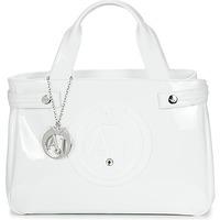 armani jeans caminelle womens shopper bag in white