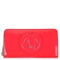 armani jeans high shine logo purse