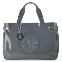 ARMANI JEANS Large High Shine Shopper Bag