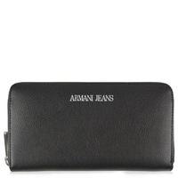 ARMANI JEANS Leather Logo Zip Around Purse