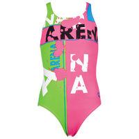 Arena Girl\'s Woodblock Swimsuit Children\'s Swimwear