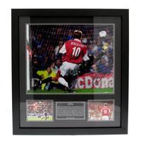 arsenal fc bergkamp signed framed print