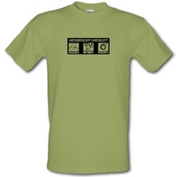 Archeology Checklist male t-shirt.