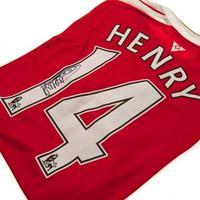 arsenal fc henry signed shirt