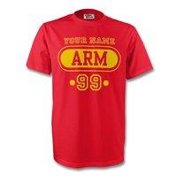 armenia arm t shirt red your name