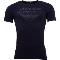 armani jeans mens t shirt blue