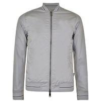 ARMANI JEANS Stripe Trim Bomber Jacket