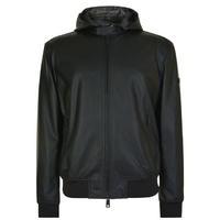 ARMANI JEANS Hooded Bomber Jacket