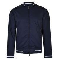 ARMANI JEANS Stripe Trim Bomber Jacket