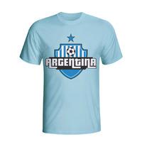 argentina country logo t shirt sky blue kids