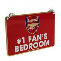 arsenal fc bedroom sign no1 fan