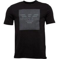 armani jeans mens t shirt black