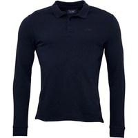 Armani Jeans Mens Long Sleeve Polo Navy