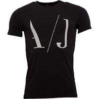 armani jeans mens t shirt black