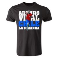 Arturo Vidal Chile Player T-Shirt (Black)