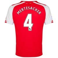 Arsenal Home Shirt 2014/15 - Kids Red with Mertesacker 4 printing, Red