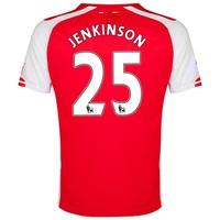 Arsenal Home Shirt 2014/15 - Kids Red with Jenkinson 25 printing, Red