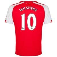 Arsenal Home Shirt 2014/15 - Kids Red with Wilshere 10 printing, Red