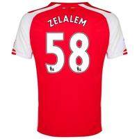 Arsenal Home Shirt 2014/15 Red with Zelalem 58 printing, Red