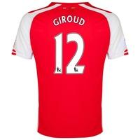 arsenal home shirt 201415 red with giroud 12 printing red