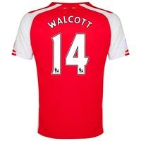 Arsenal Home Shirt 2014/15 Red with Walcott 14 printing, Red