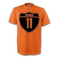 arjen robben holland crest tee orange kids