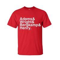 arsenal football legends t shirt red