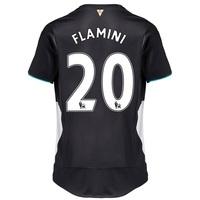 Arsenal Third Shirt 2015/16 - Kids Black with Flamini 20 printing, Navy