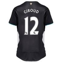 Arsenal Third Shirt 2015/16 - Kids Black with Giroud 12 printing, Navy